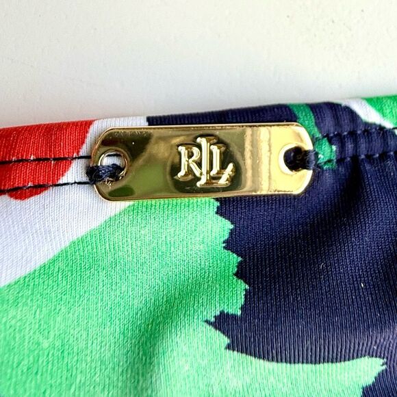 NWT Lauren Ralph Lauren Bold Floral Print Bikini Bottom.  Size 8 - Picture 6 of 7